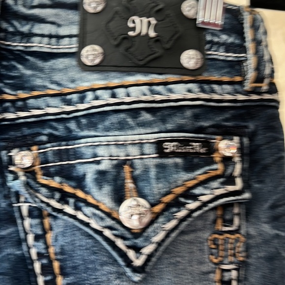 Miss Me Jeans signature cuffed capri jeans 29 FLAWLESS - Picture 3 of 4